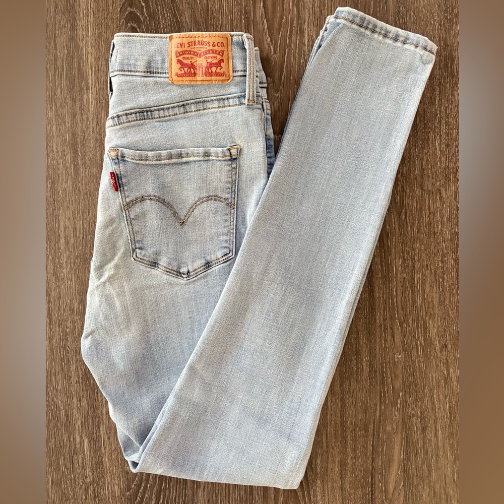 Levi's Women's Sky Blue Skinny Jeans